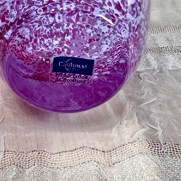 Caithness Vintage Scottish Glass Vase from Scotland, Vintage Vases - Picture 4 of 10